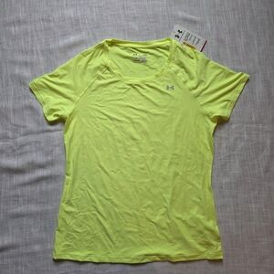 *Under Armour* NWT Women's Bright Yellow Short Sleeve EXERCISTee